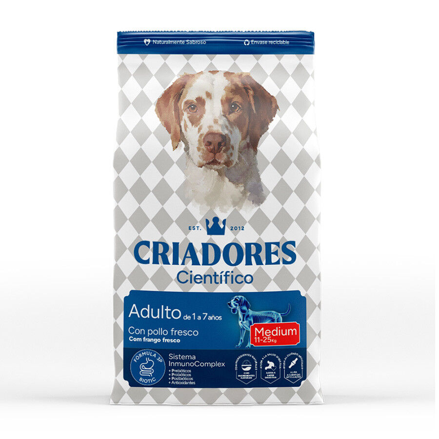 Criadores Cient&iacute;fico Adulto Medium Pienso Pollo para perros, , large Imagen numero 1
