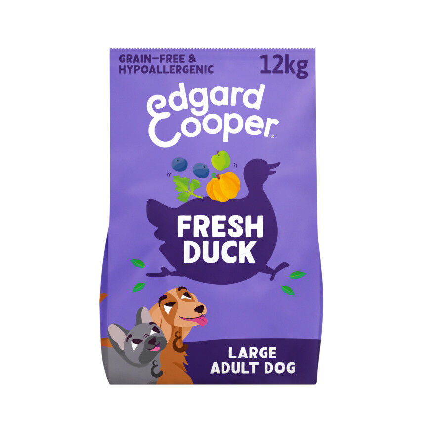 12 kg Edgard & Cooper Pienso Pato para perros adultos grandes, , large Imagen numero 1