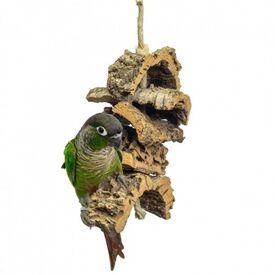 Torre Corky pequeño para loros color Marrón