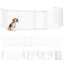 PawHut Barrera para Mascotas Blanco, , large indicador imagen numero 6
