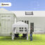 Outsunny Carpa Plegable Gazebo 2x2 m Cenador de Jardín con 4 Paredes Laterales Tela Oxford 2 Puertas 2 Ventanas y Bolsa de Transporte Impermeable para Exterior Terraza Camping Fiestas Blanco, , large indicador imagen numero 3