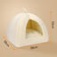 Nobleza Cama para Gato Perro, Cama Gato Cueva Mediano Lavable con Cojín Extraíble, Casas para Gato Perros 38x38x33cm,Beige, , large indicador imagen numero 3