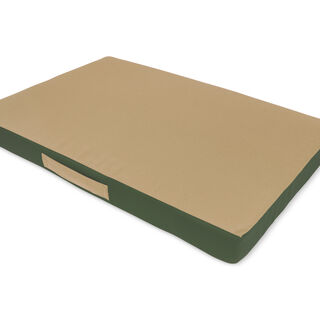 Gauty Cama Tela de sarga verde y beige para Perros y Gatos