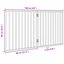 vidaXL Puerta para perros plegable 2 paneles madera álamo marrón 160cm, , large indicador imagen numero 5