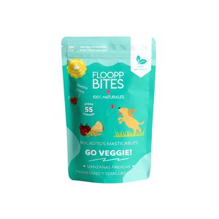 FlooppBITES Go Veggie Snacks Naturales para gatos - Pack 6