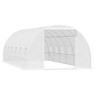 Invernadero tipo túnel para cultivos color Blanco