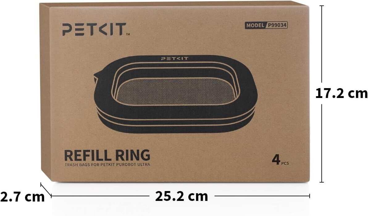 PETKIT Bolsas de residuos para caja de arena autolimpiante PUROBOT Ultra, 3 rollos de gran capacidad, bolsas desechables para el contenedor de la caja autolimpiante, , large Imagen numero 4