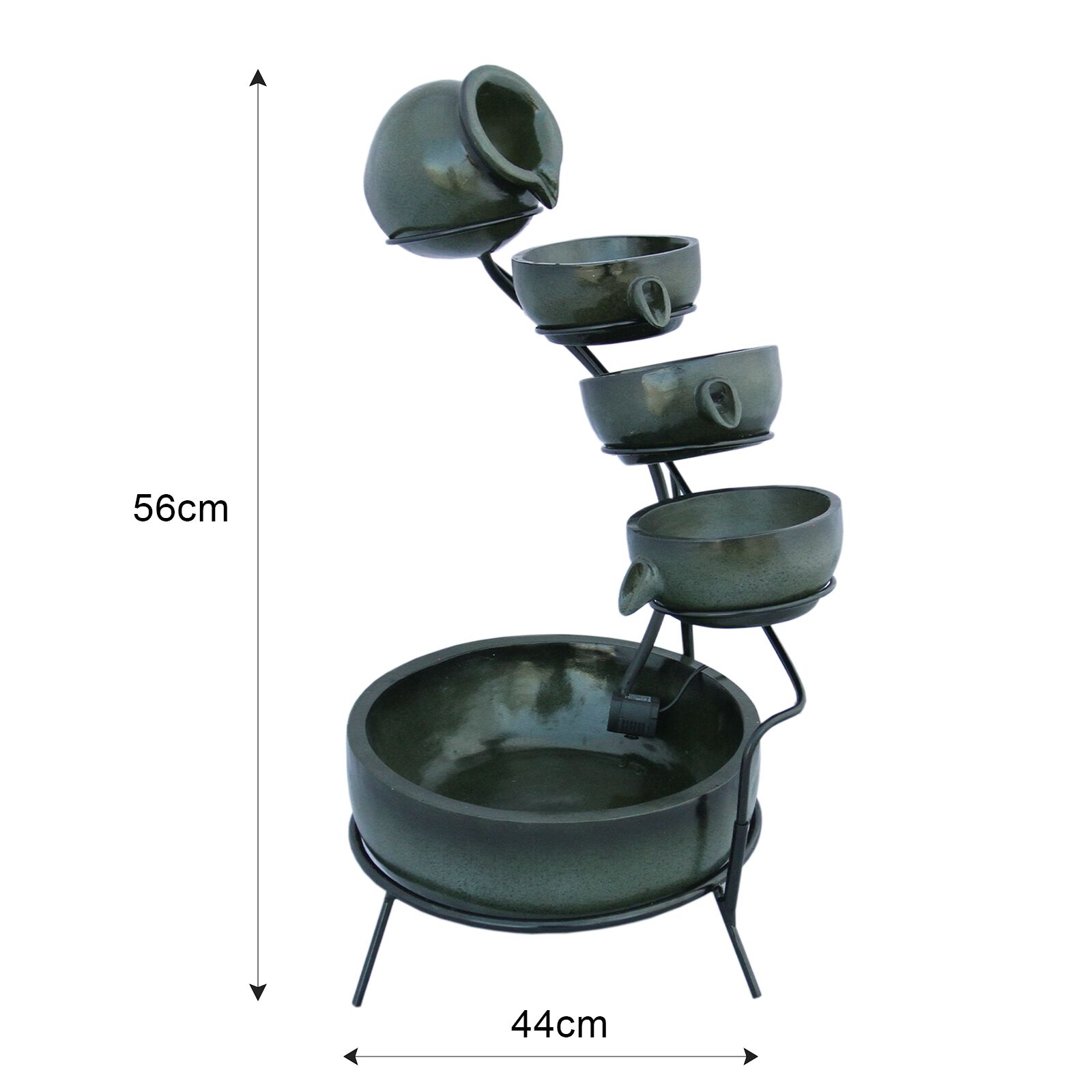 Fuente de Agua Bebedero para Gatos con Energ&iacute;a Solar - Verde, , large Imagen numero 4