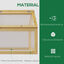 Outsunny Invernadero de Jard&iacute;n con Paneles de Policarbonato Huerto Urbano de Jard&iacute;n Vivero Casero con 4 Ventanas Abatibles para Cultivo Plantas Flores Terraza Exterior 90x48x49,5 cm Transparente, , large indicador imagen numero 4