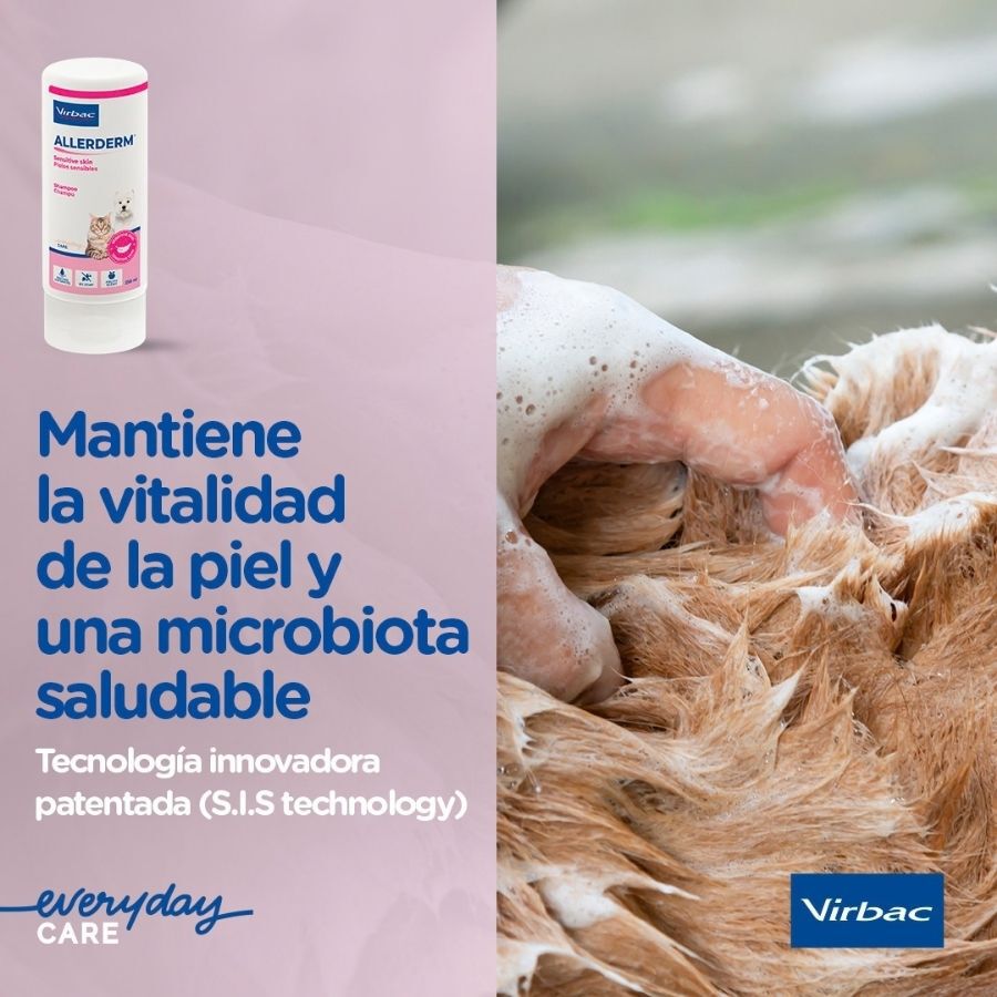 Virbac Allerderm Champ&uacute; Piel Sensible para perros y gatos, , large Imagen numero 5