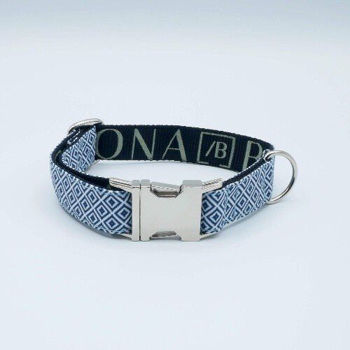 Baona collar zanz&iacute;bar blanco y azul para perros, , large Imagen numero 1
