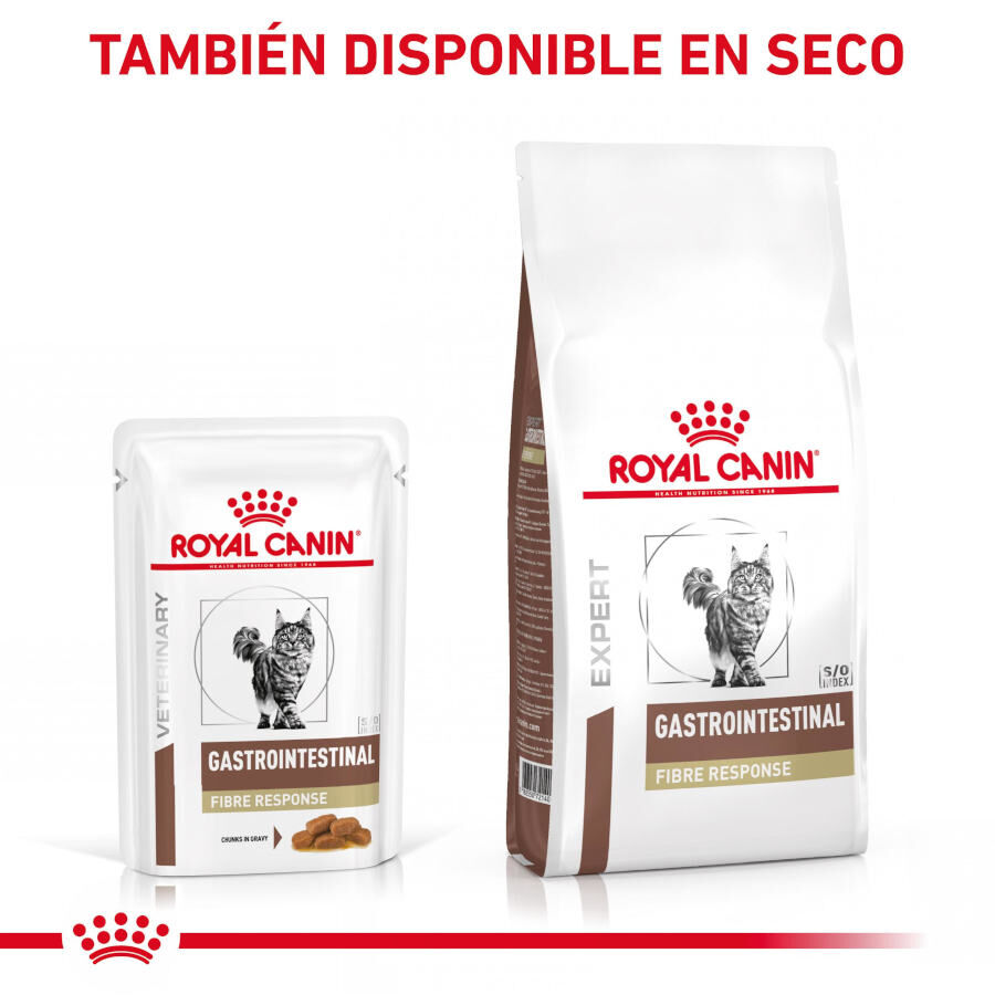 12 sobres x 85 g Royal Canin Gastrointestinal Fibre Response L&aacute;minas en Salsa Sobre para gatos, , large Imagen numero 9