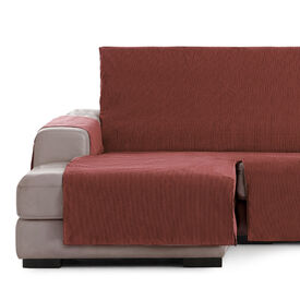 Vipalia Protector Funda Chaise Longue Lisa Cubresofa Chenilla Diseño Elite Color Teja Chaise Largo Izquierda para perros