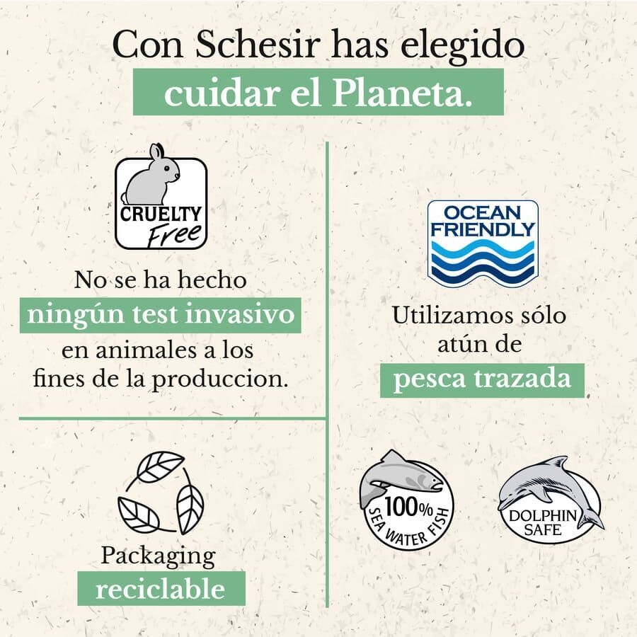 85 g Schesir Kitten at&uacute;n con aloe lata para gatitos, , large Imagen numero 4