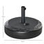 Outsunny Base de Sombrilla Rellenable de Agua 30 kg Soporte de Parasol Redondo Apto para Postes de 38mm 48 mm Metal y Plástico para Jardín Terraza Ø55x38 cm Negro, , large indicador imagen numero 3
