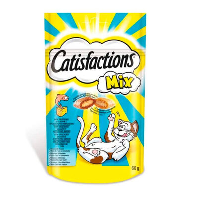 Catisfactions Bocaditos Mix Salmón y Queso para gatos , Catisfactions Bocaditos Mix Salmón y Queso para gatos