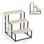 PawHut Escalera para Perros Crema y Negro, , large indicador imagen numero 3