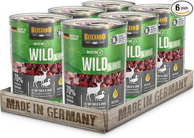 BELCANDO Baseline Venado - Comida húmeda premium para perros de alta calidad (paquete de 6 latas)