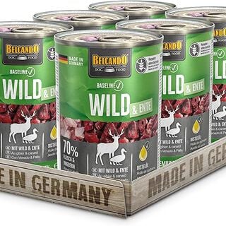 BELCANDO Baseline - Comida húmeda premium para perros de alta calidad (paquete de 6 latas)