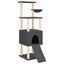vidaXL Rascador para gatos con postes de sisal gris oscuro 153 cm, , large indicador imagen numero 1