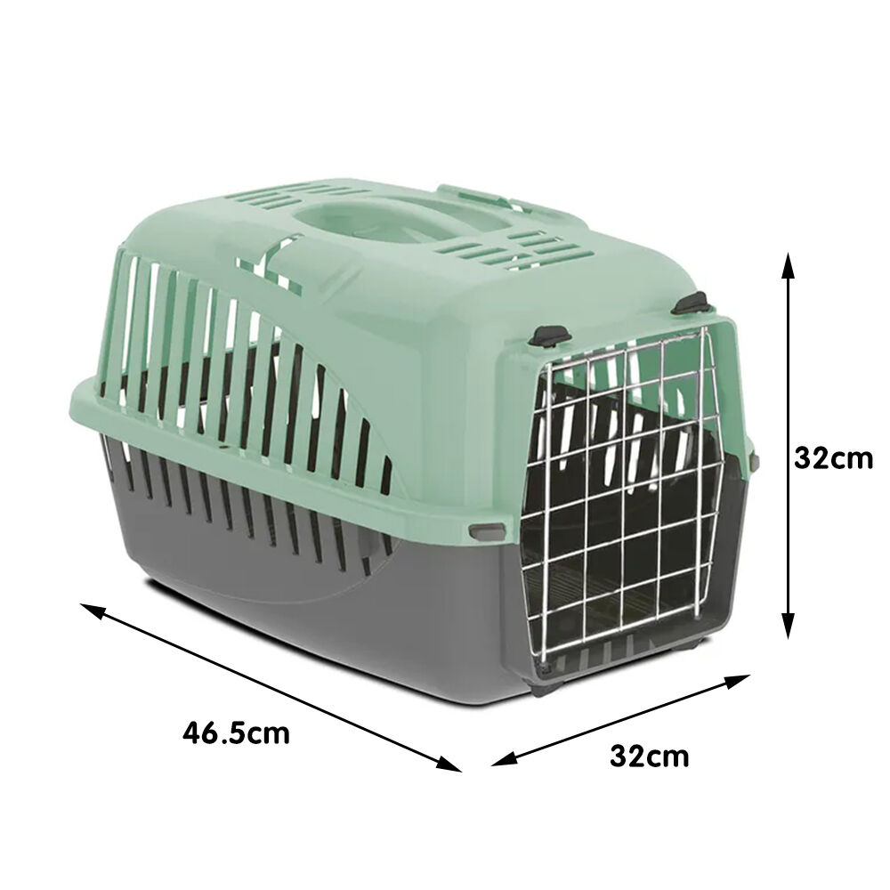 Transportin Gato Perro Pequeño,Transporte de Plástico para Perros disponible en 3 medidas, color se entrega al azar thumbnail