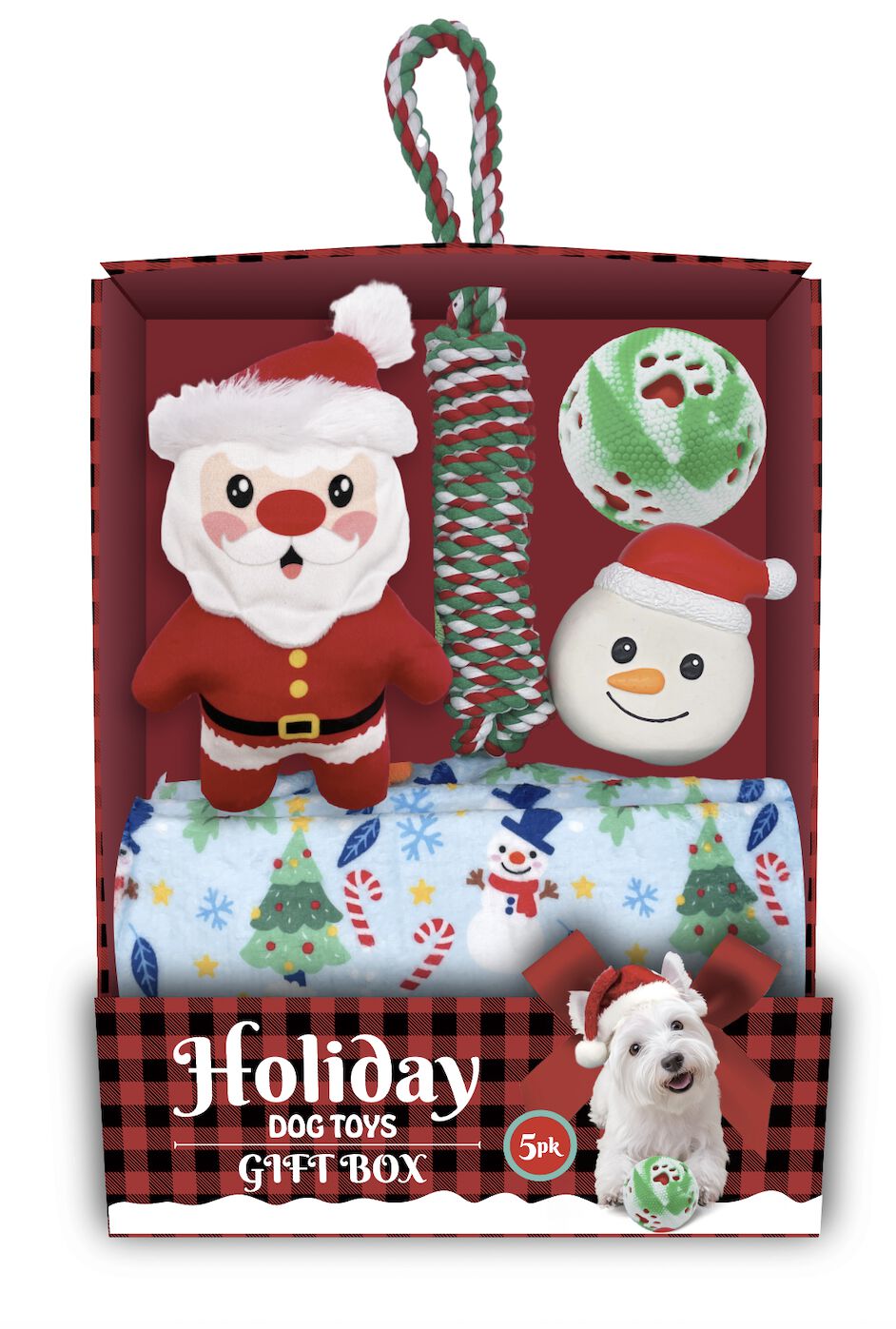 FOFOS Pack de Regalos de Navidad para Perros &ndash; Pap&aacute; Noel (5 piezas), , large Imagen numero 1