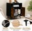 COSTWAY Mueble Moderno para Caja de Arena para Gatos, Escondite para Baño de Gato con Entrada, Compartimento Abierto, Gabinete de Madera para Muebles de Gato, en Interiores (80 x 50 x 57 cm), , large indicador imagen numero 5