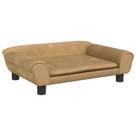Vidaxl Sofá de terciopelo amarillo para perros