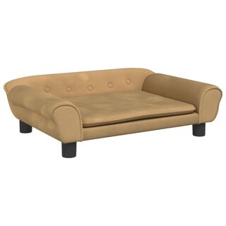 Vidaxl Sofá de terciopelo amarillo para perros