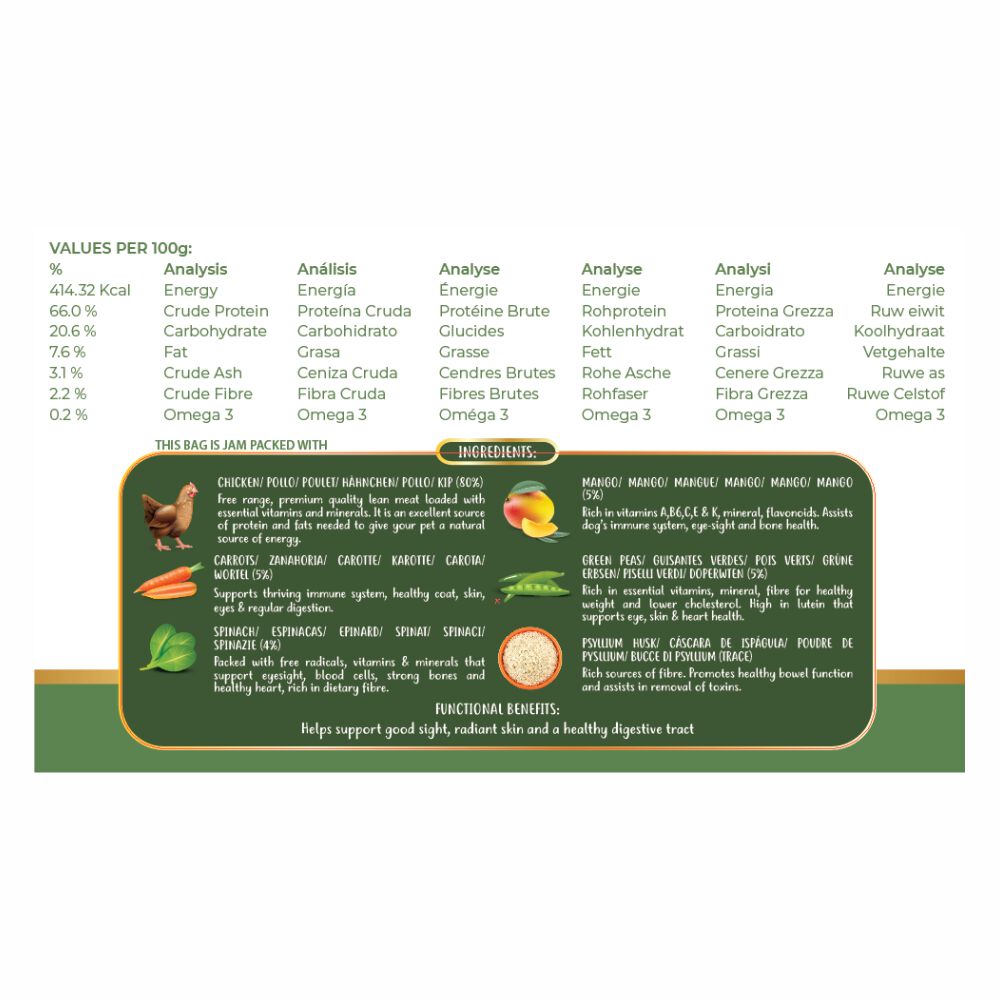 Golosinas liofilizadas para perros: pollo y verduras asi&aacute;ticas (50 g/1,76 oz), , large Imagen numero 3