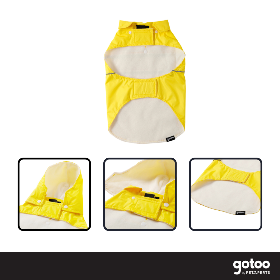 Gotoo Impermeable Reflectante Amarillo para perros, , large Imagen numero 3