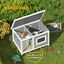 PawHut Caseta para Perros Gris, , large indicador imagen numero 4