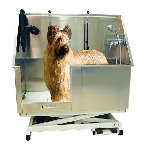Ba&ntilde;era para perros apta para peluquer&iacute;as caninas Ib&aacute;&ntilde;ez El&eacute;ctrica Basculante Acero Inox Ni&aacute;gara con Puerta, , large Imagen numero 2