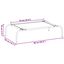 vidaXL Cama elevada para perros negra tela Oxford y acero, , large indicador imagen numero 10