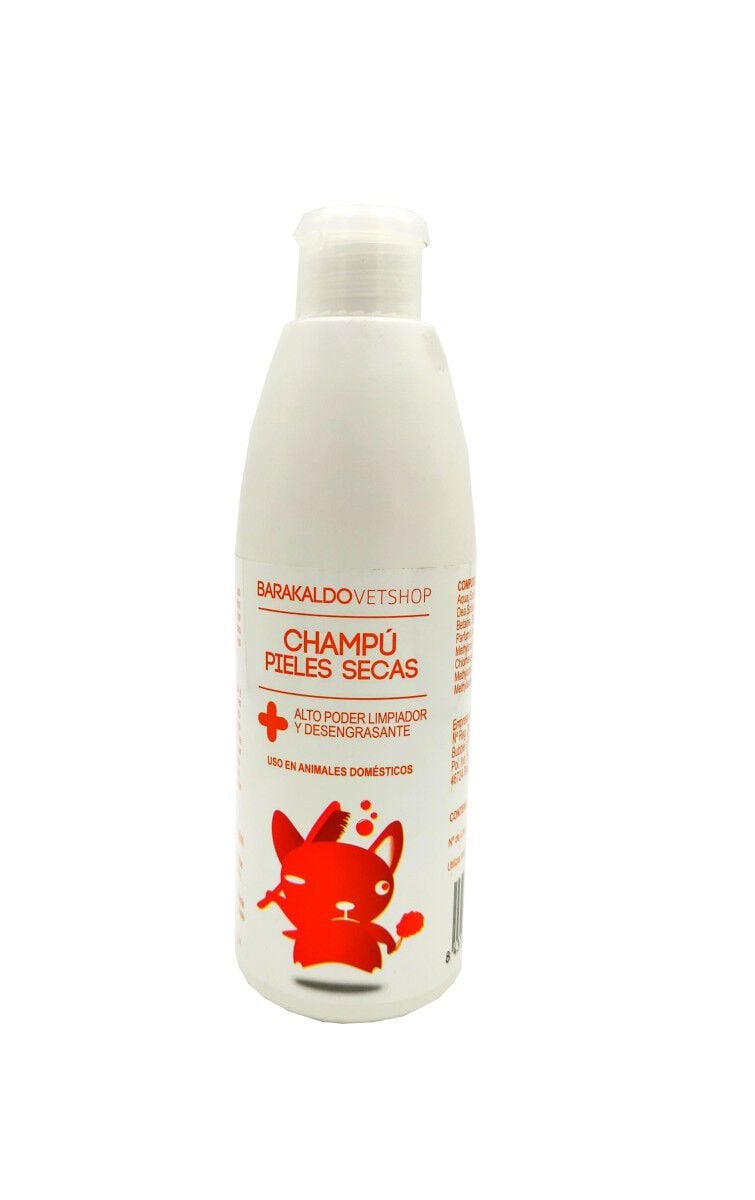 Champu Pieles Secas 300 ml Barakaldo Vet Shop | Champ&uacute; que elimina la suciedad de la piel y suaviza el pelo de perros y gatos., , large Imagen numero 1