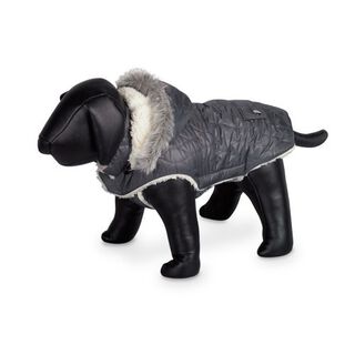 Abrigo polar Nobby con capucha para perros color Gris