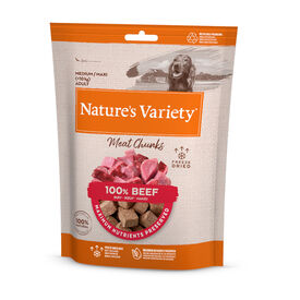 Nature's Variety Meat Chunks Buey liofilizado para perros