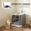 PawHut Arenero para Gato Blanco, , large indicador imagen numero 3