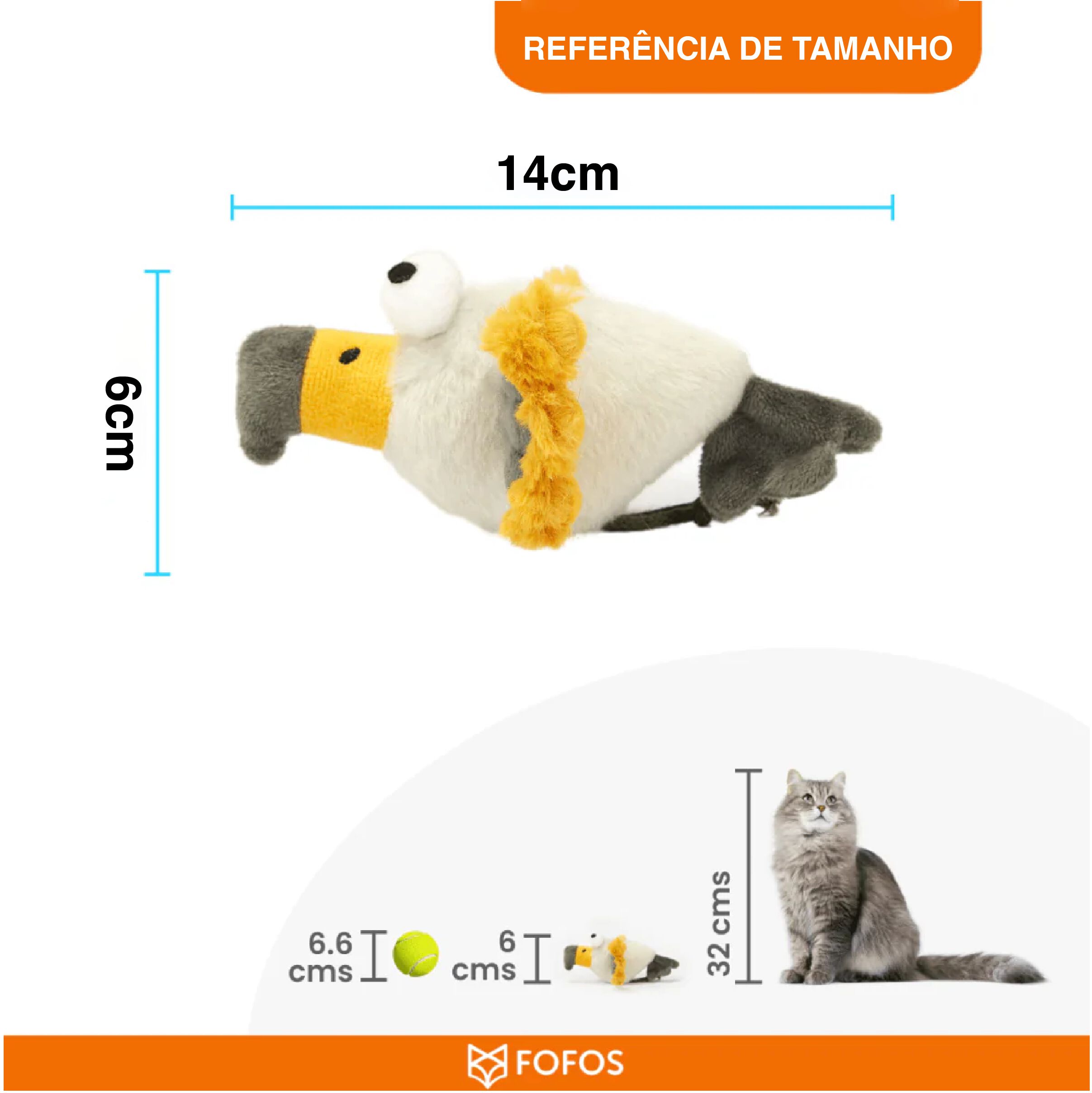 FOFOS | &Aacute;guila con Chip de Sonido y Catnip Natural - Para Gato, , large Imagen numero 2