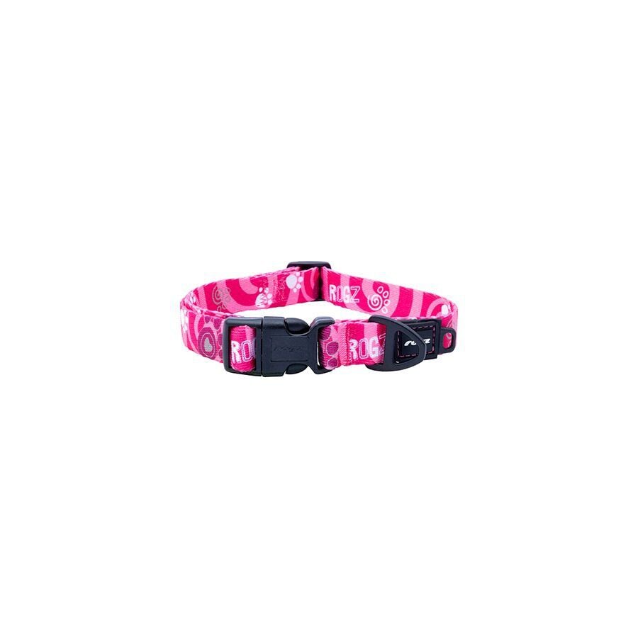 Collar para perro Rogz Fusion &ndash; Dise&ntilde;o Huellas Rosa (4 tallas), , large Imagen numero 2