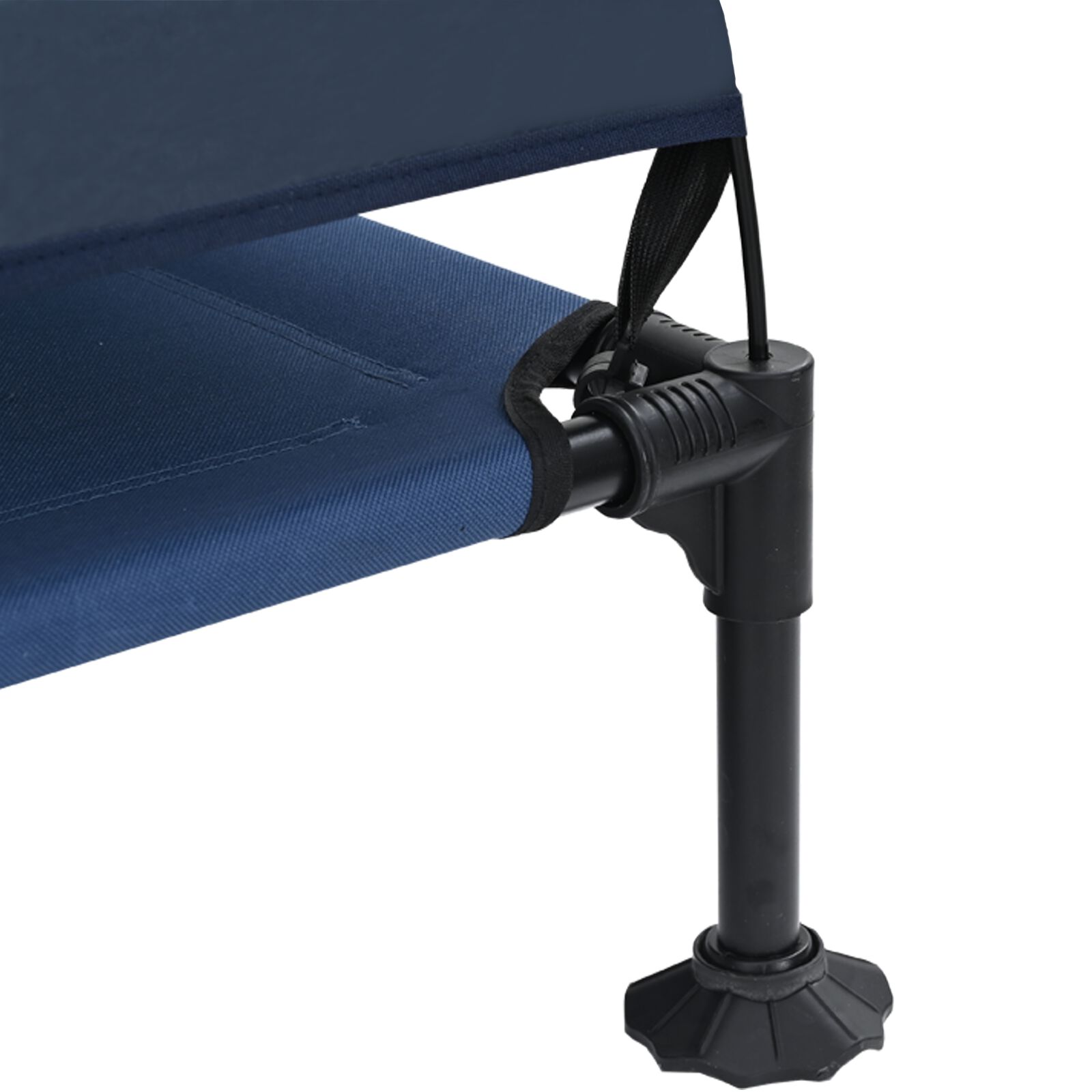 vidaXL Cama Elevada para Perros Manual Azul marino 127 x 81 x 108 cm, , large Imagen numero 5