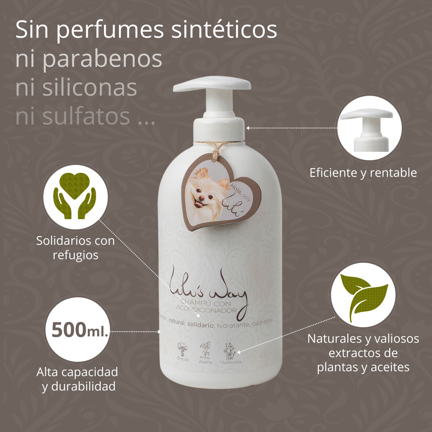 Champ&uacute; Natural para Perros con Acondicionador, , large Imagen numero 3