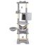 COSTWAY Árbol para Gatos de Múltiples Niveles, Torre de Gatos de 176 cm con Perchero Superior, Cesta Cama, Hamaca, Poste para Rascar, Plataformas, Juguetes Colgantes, Centro de Actividades para Gatos, , large indicador imagen numero 2