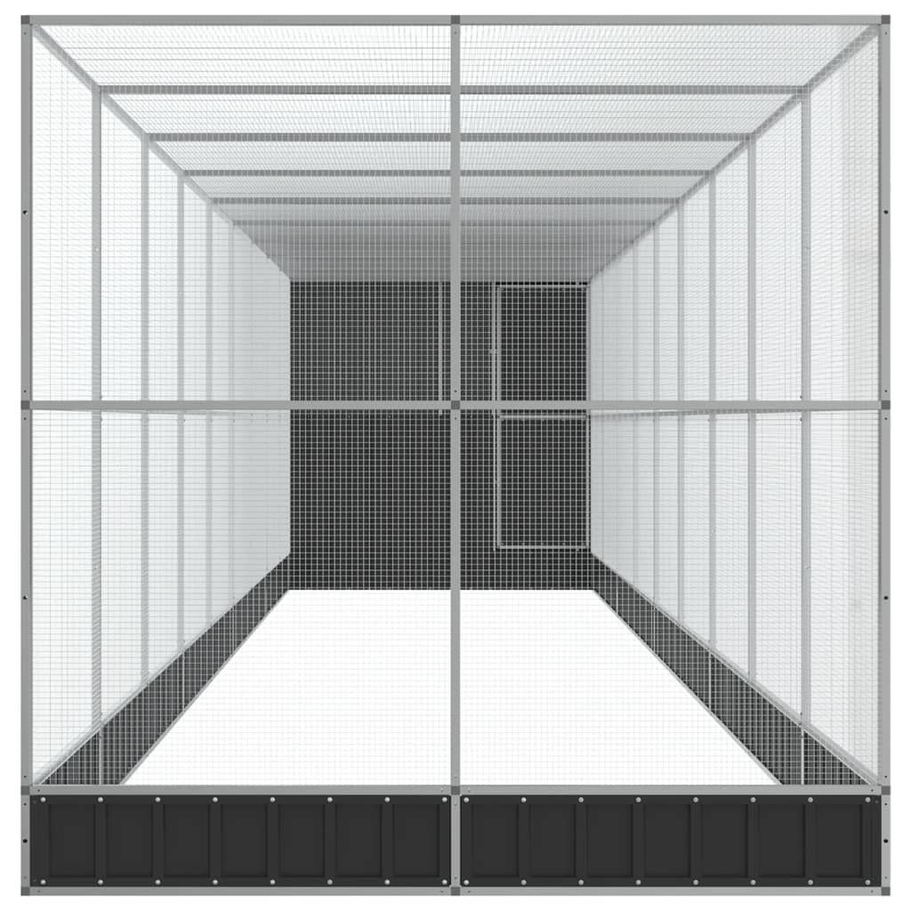 vidaXL Pajarera de acero extensible para Periquitos thumbnail