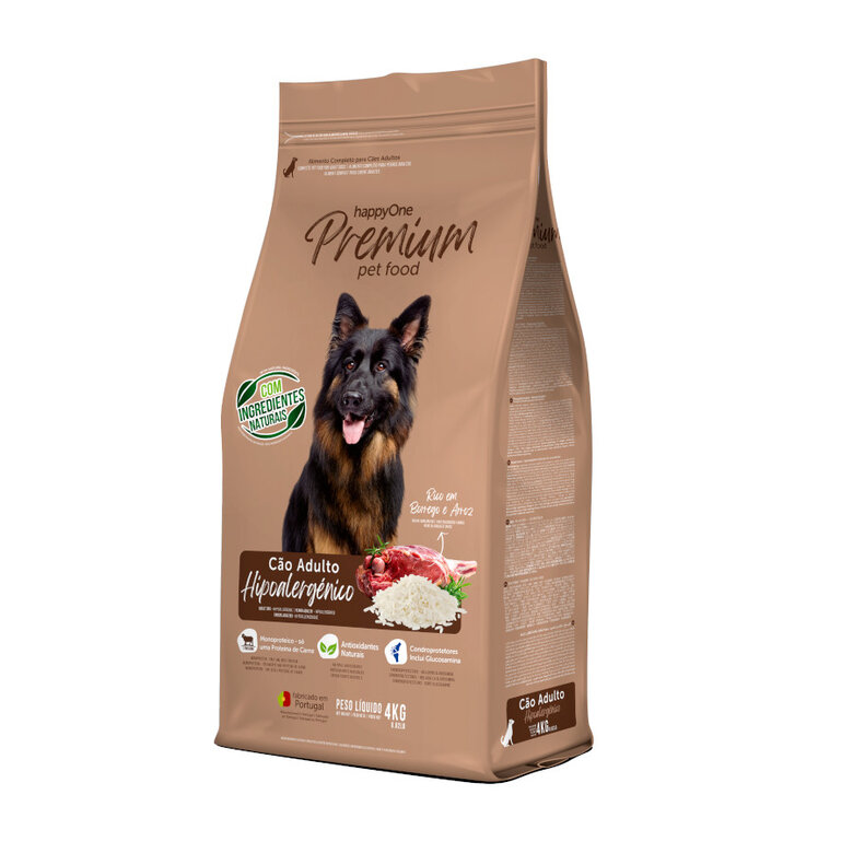 happyOne Premium Hipoalergenico Cordero y arroz pienso para perros