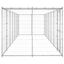 Vidaxl perrera de acero galvanizado plateada para perros, , large indicador imagen numero 8