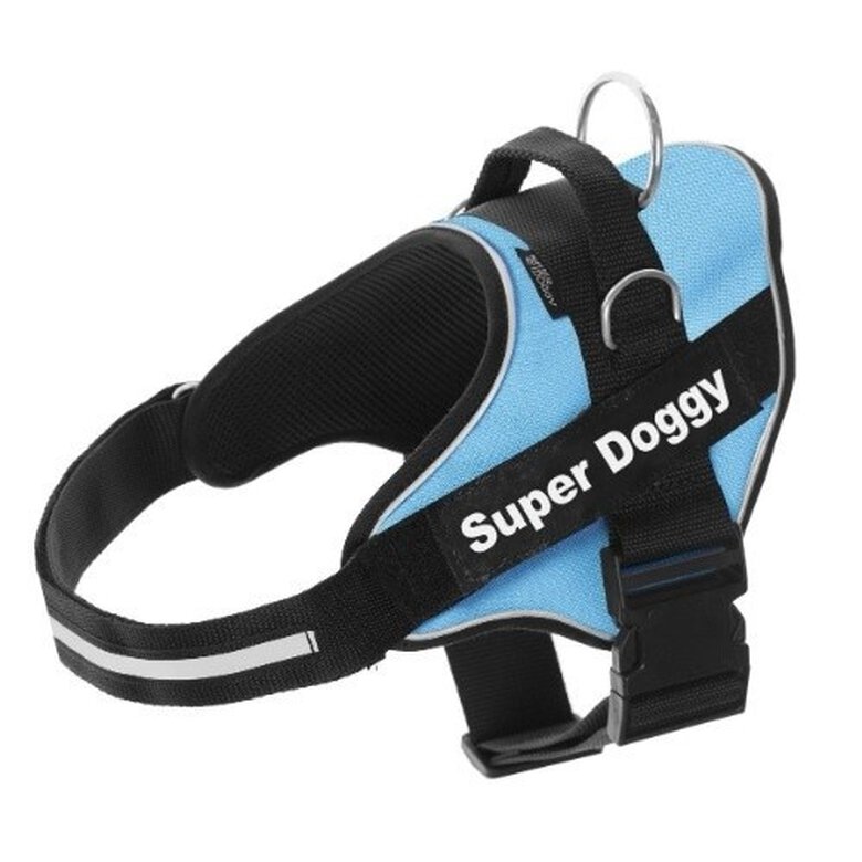 Arnés personalizado Super Doggy para perros color Azul turquesa, , large image number null