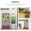 Outsunny Jardinera con Enrejado Jardinera con Celosía de Madera Macetero con Soporte para Trepadora Cultivos Plantas en Terraza Jardín Balcón 60x30x122,5 cm Natural, , large indicador imagen numero 4