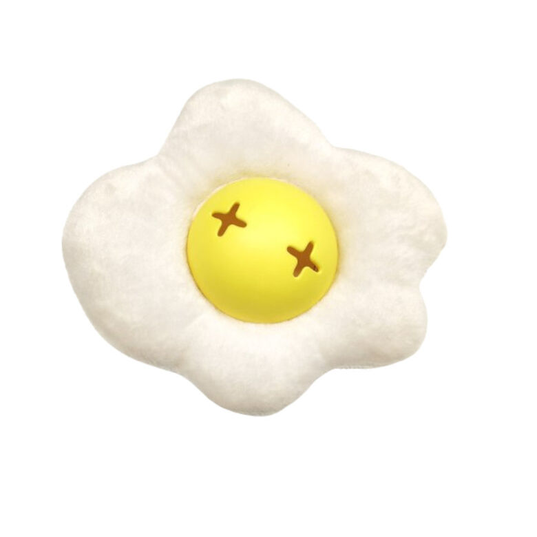 Tootoy! Comfort Fried Egg Cuddler peluche portagolosinas para perros thumbnail