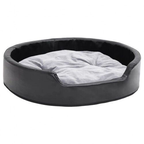 VidaXL Cama Color Negro y Gris Con Coj&iacute;n para perros y gatos, , large Imagen numero 2